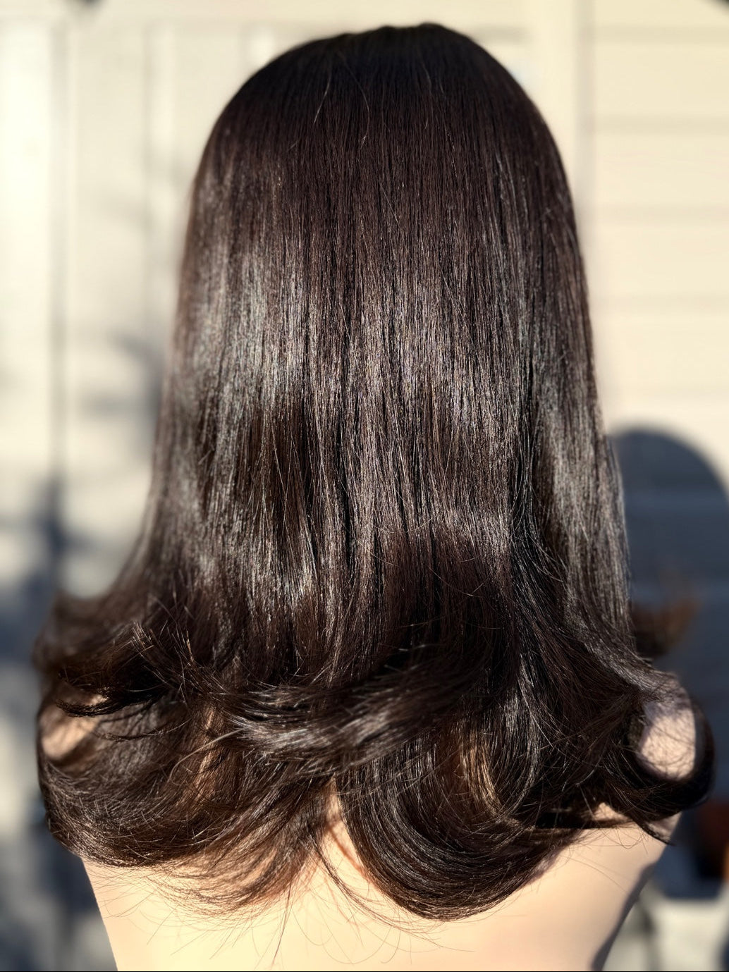 Havana Brown luxury human hair silk base topper by Tresselle London, designed for natural crown density, discreet fullness and seamless blending.