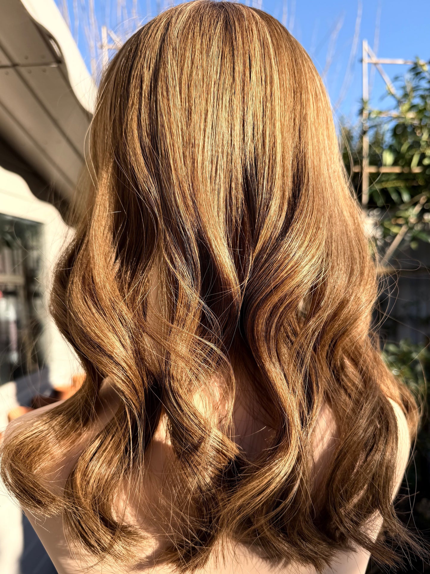 Edinburgh Auburn luxury human hair silk base topper by Tresselle London, designed for natural crown density, discreet fullness and seamless blending.