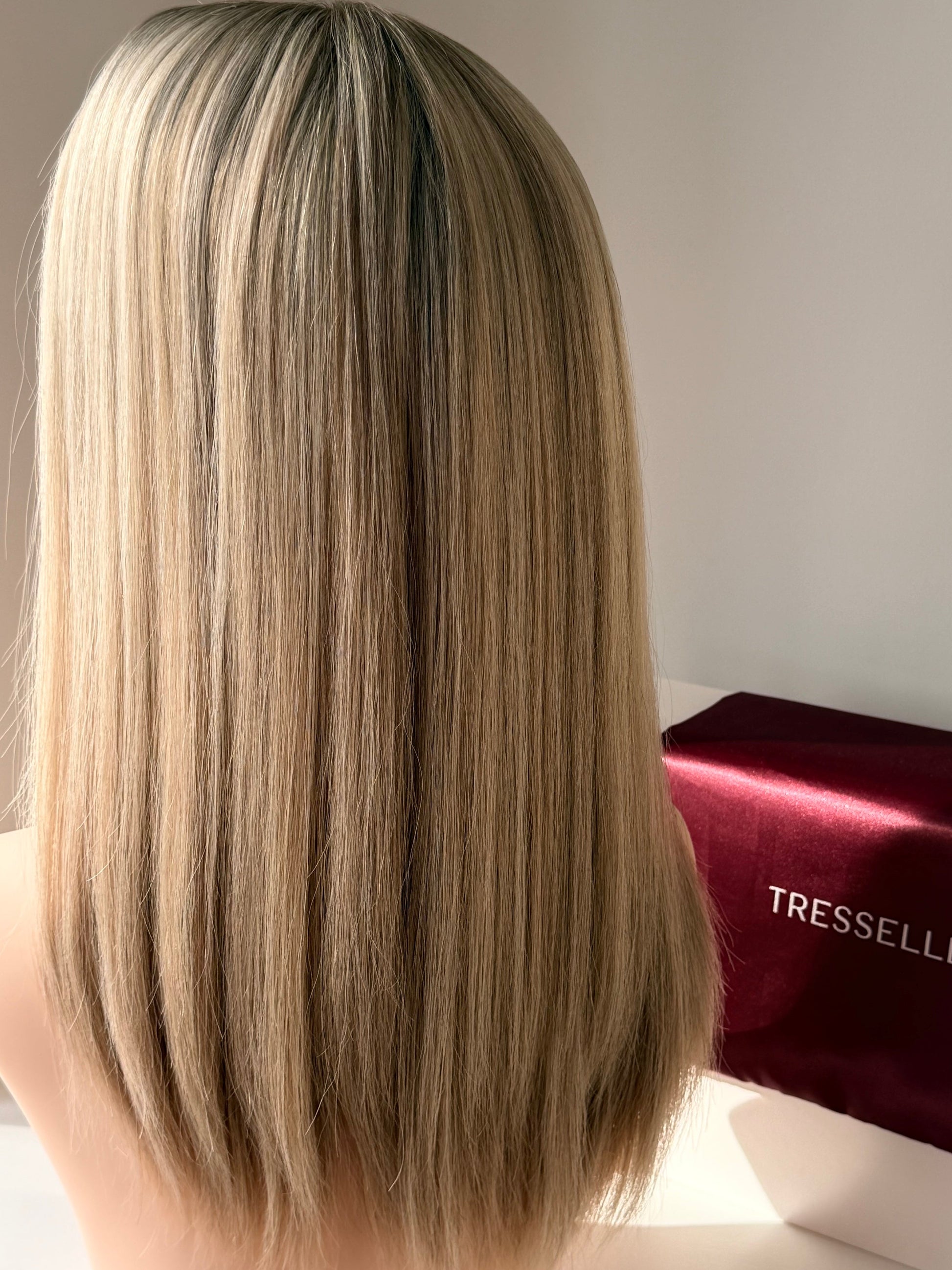 aspen blonde luxury human hair topper by tresselle london