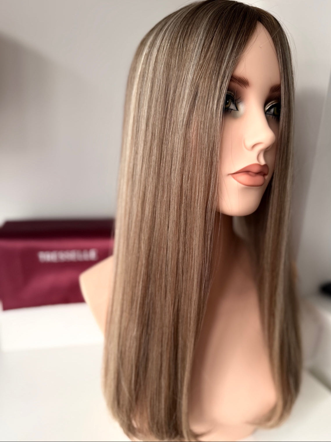 Mayfair Mink luxury human hair silk base topper by Tresselle London, designed for natural crown density, discreet fullness and seamless blending.