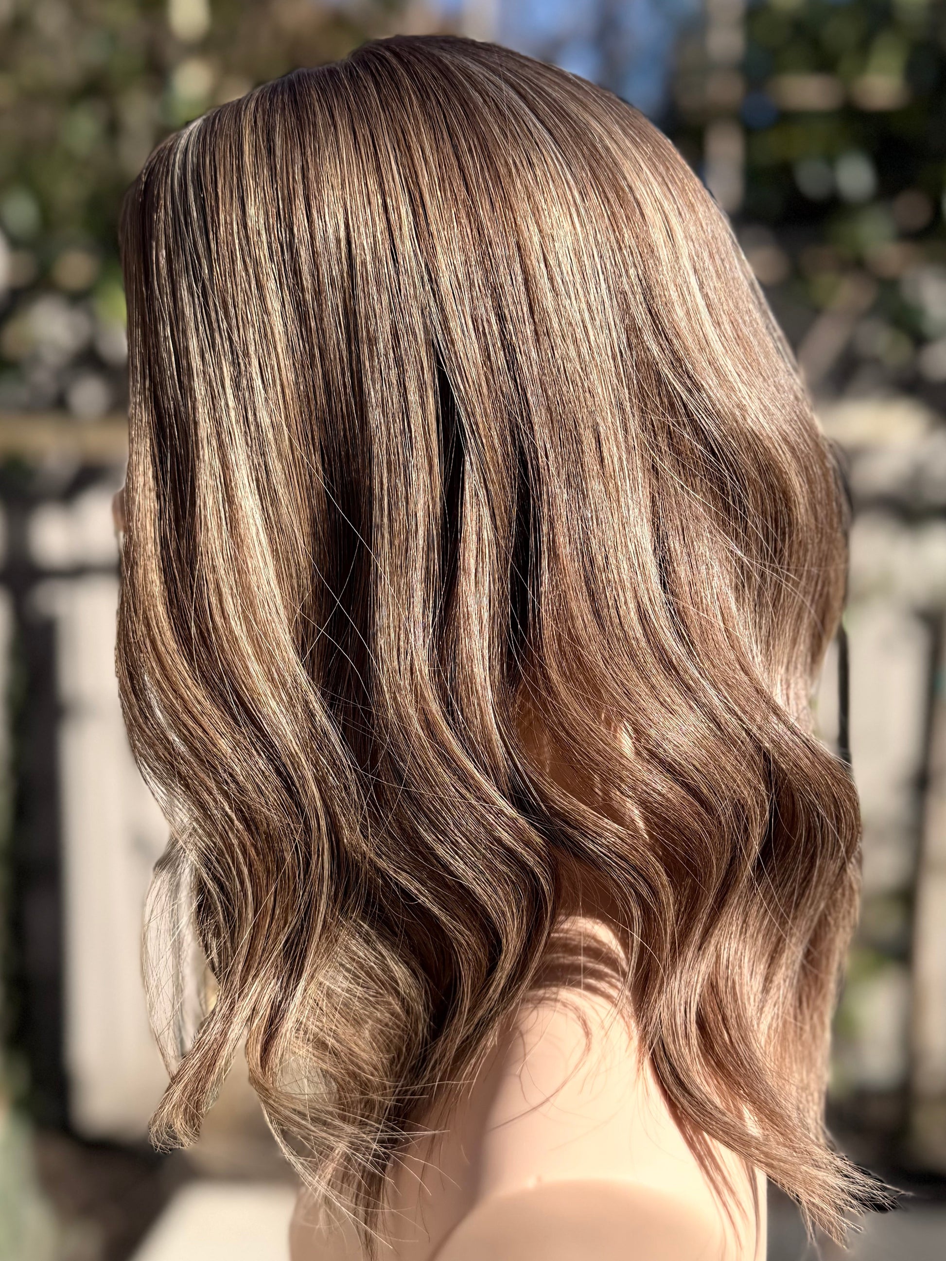 Hampton House luxury human hair silk base hair topper by Tresselle London, designed for natural crown density, discreet fullness and seamless blending.