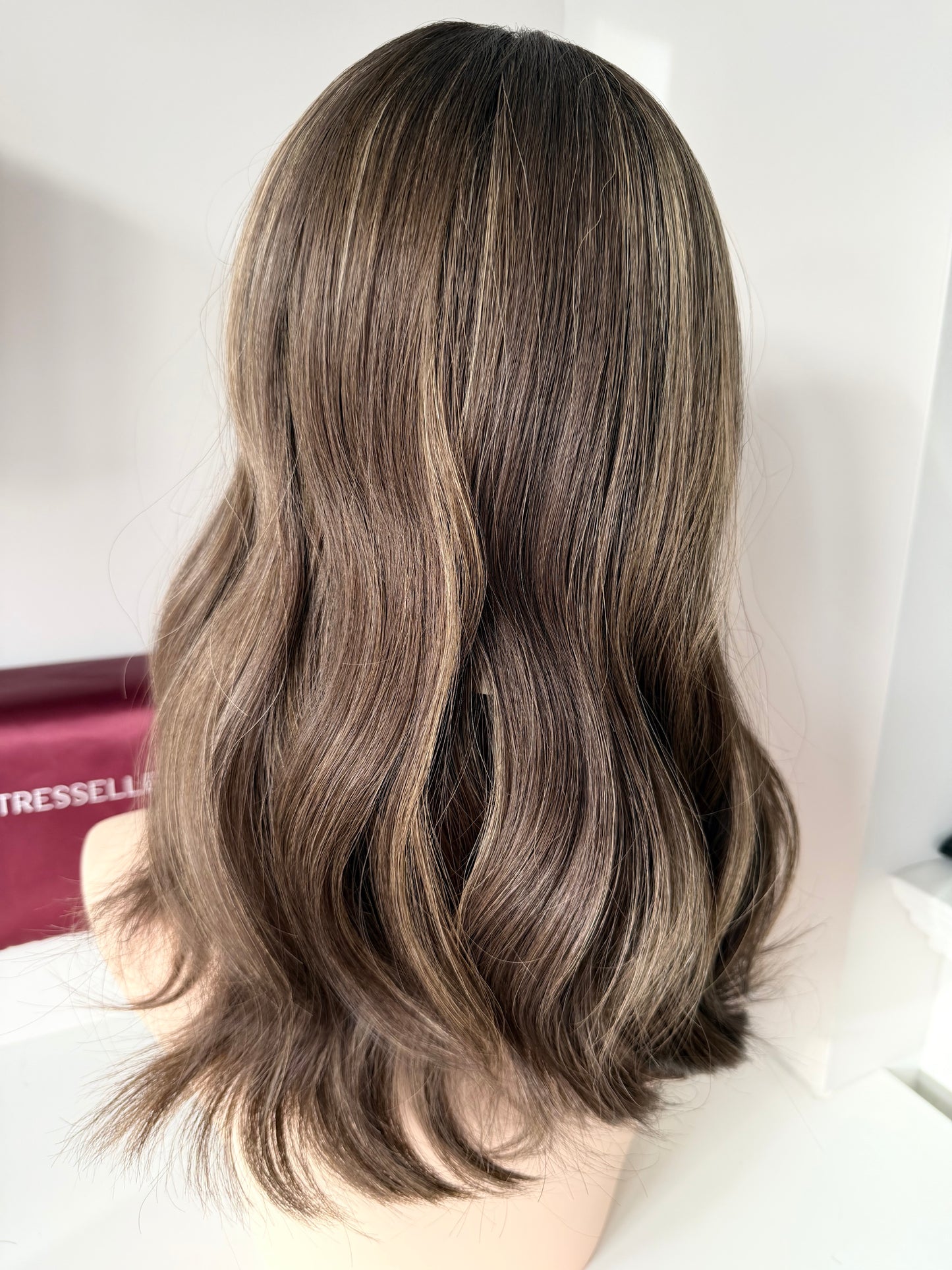 Capri luxury human hair silk base topper by Tresselle London, designed for natural crown density, discreet fullness and seamless blending.