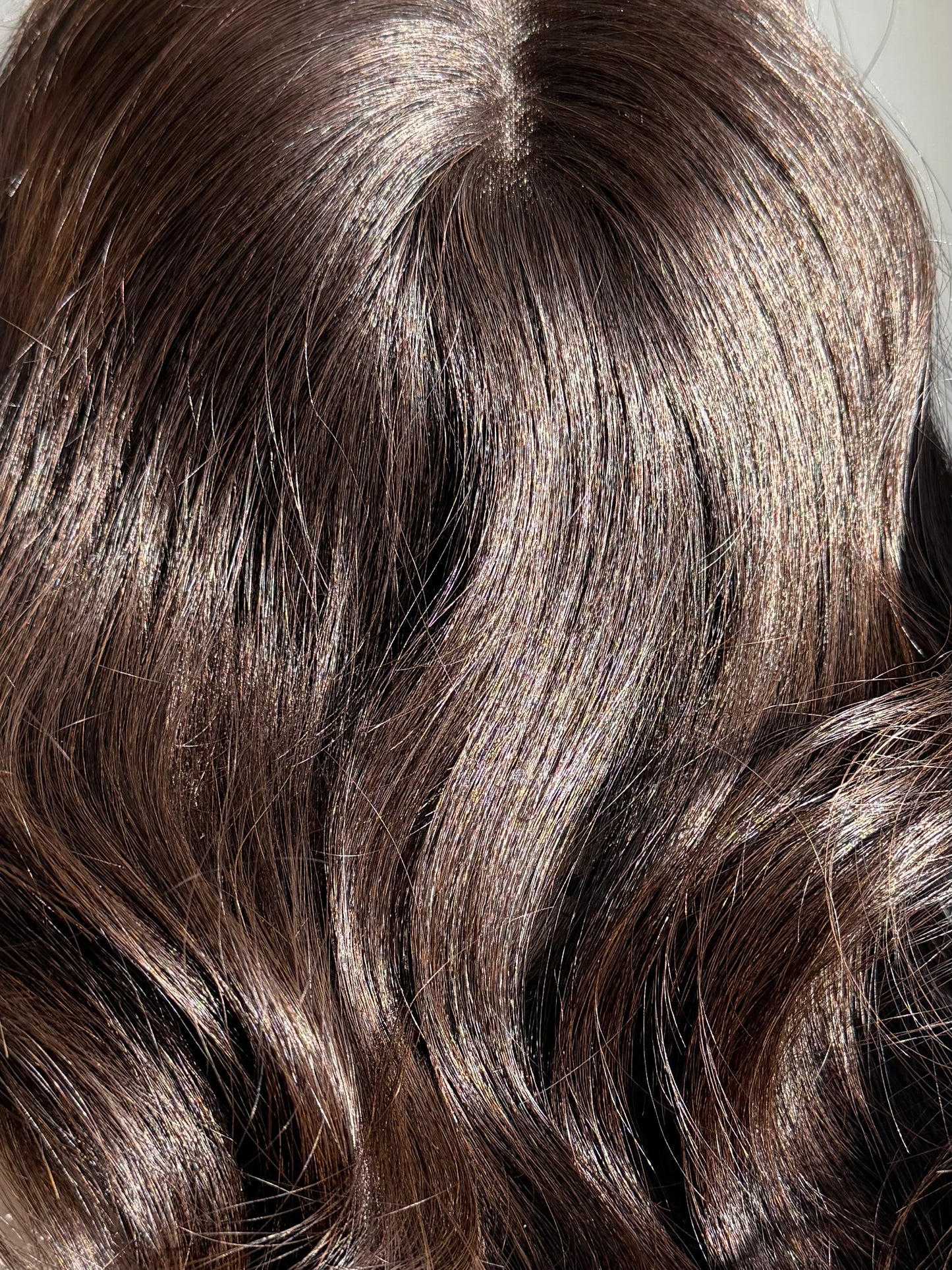 Espresso luxury human hair mono topper by Tresselle London, designed for effortless volume, lightweight wear and a naturally undetectable finish.
