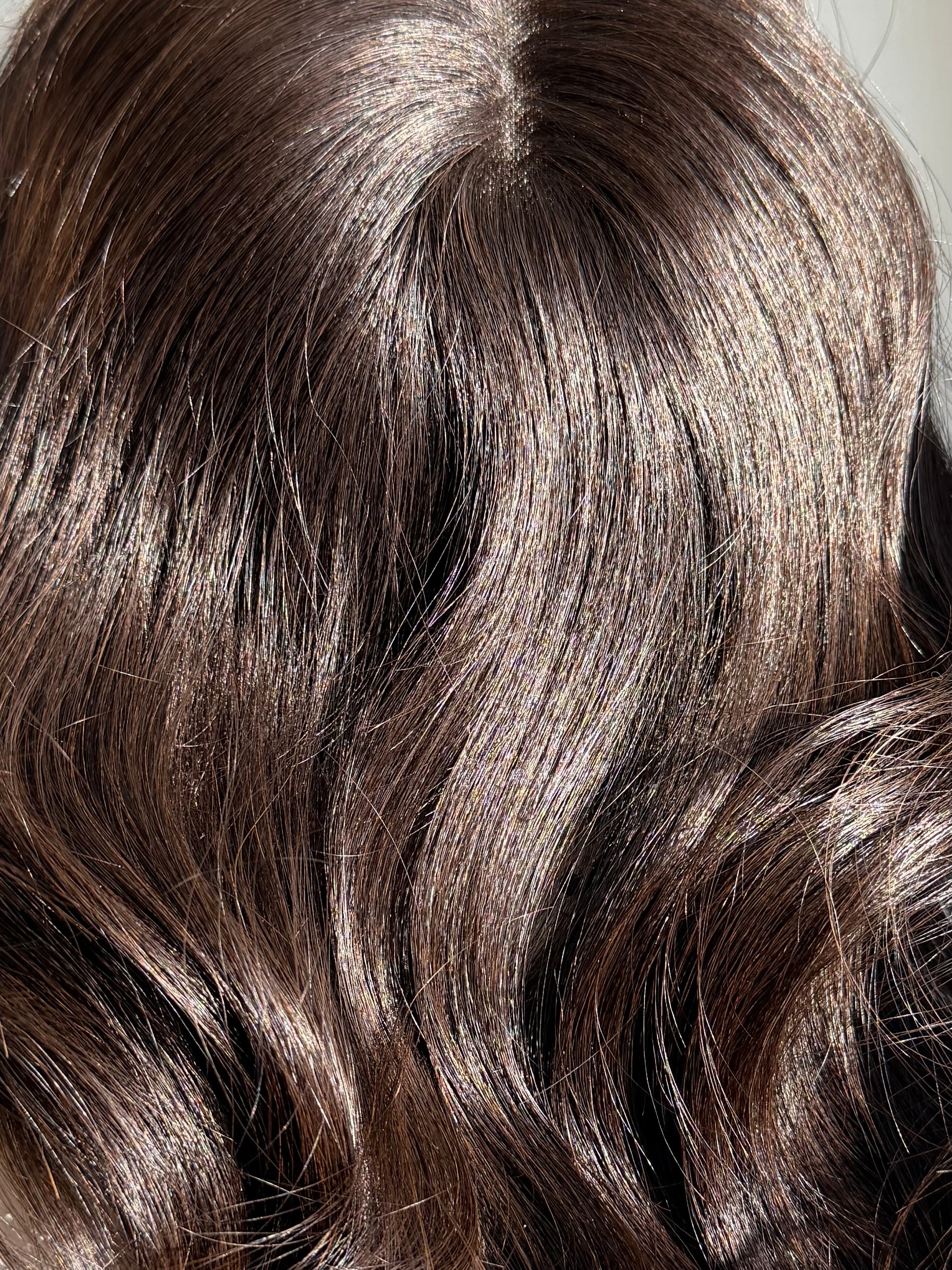 Espresso luxury human hair mono topper by Tresselle London, designed for effortless volume, lightweight wear and a naturally undetectable finish.