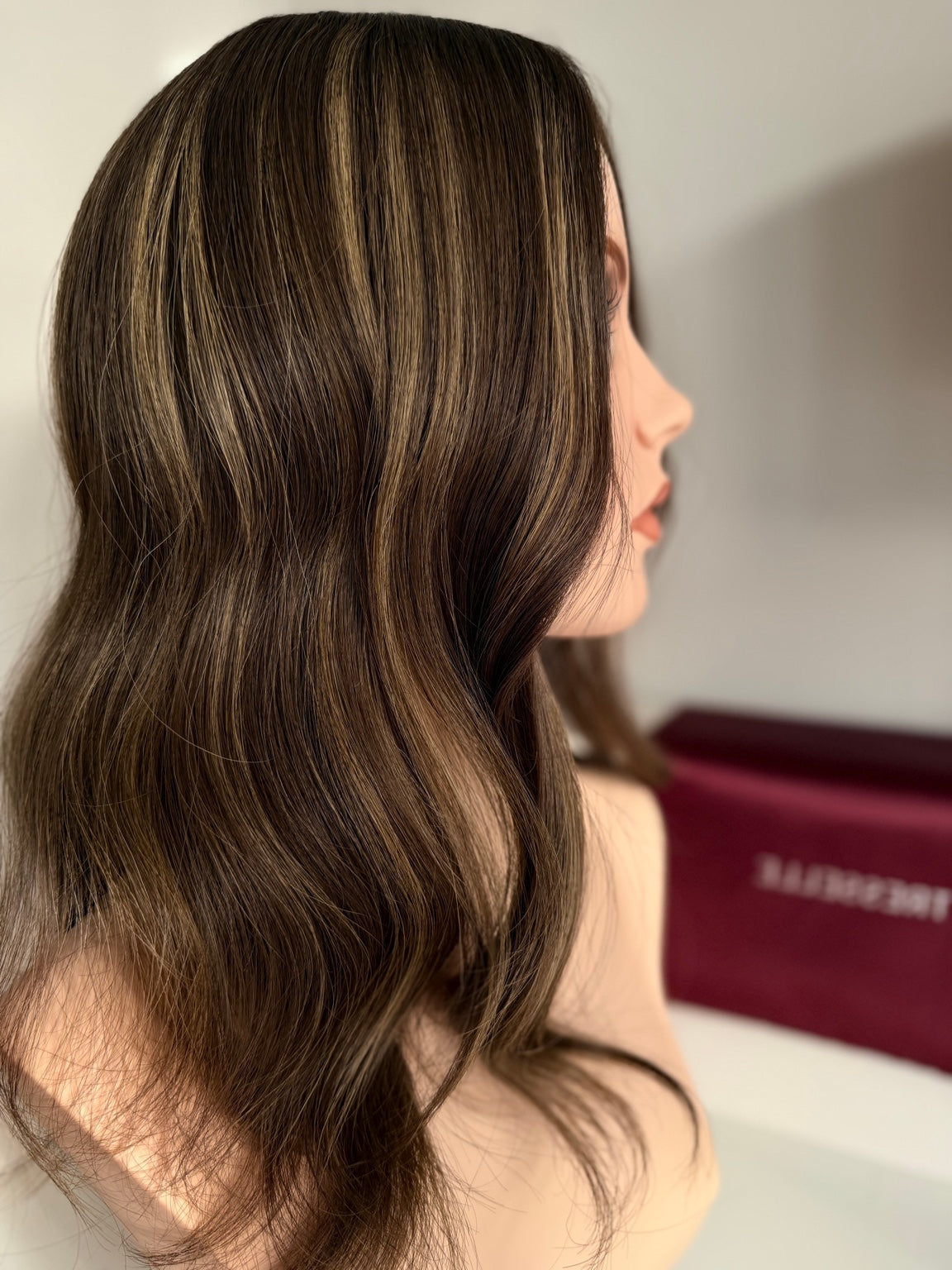 Capri luxury human hair silk base topper by Tresselle London, designed for natural crown density, discreet fullness and seamless blending.