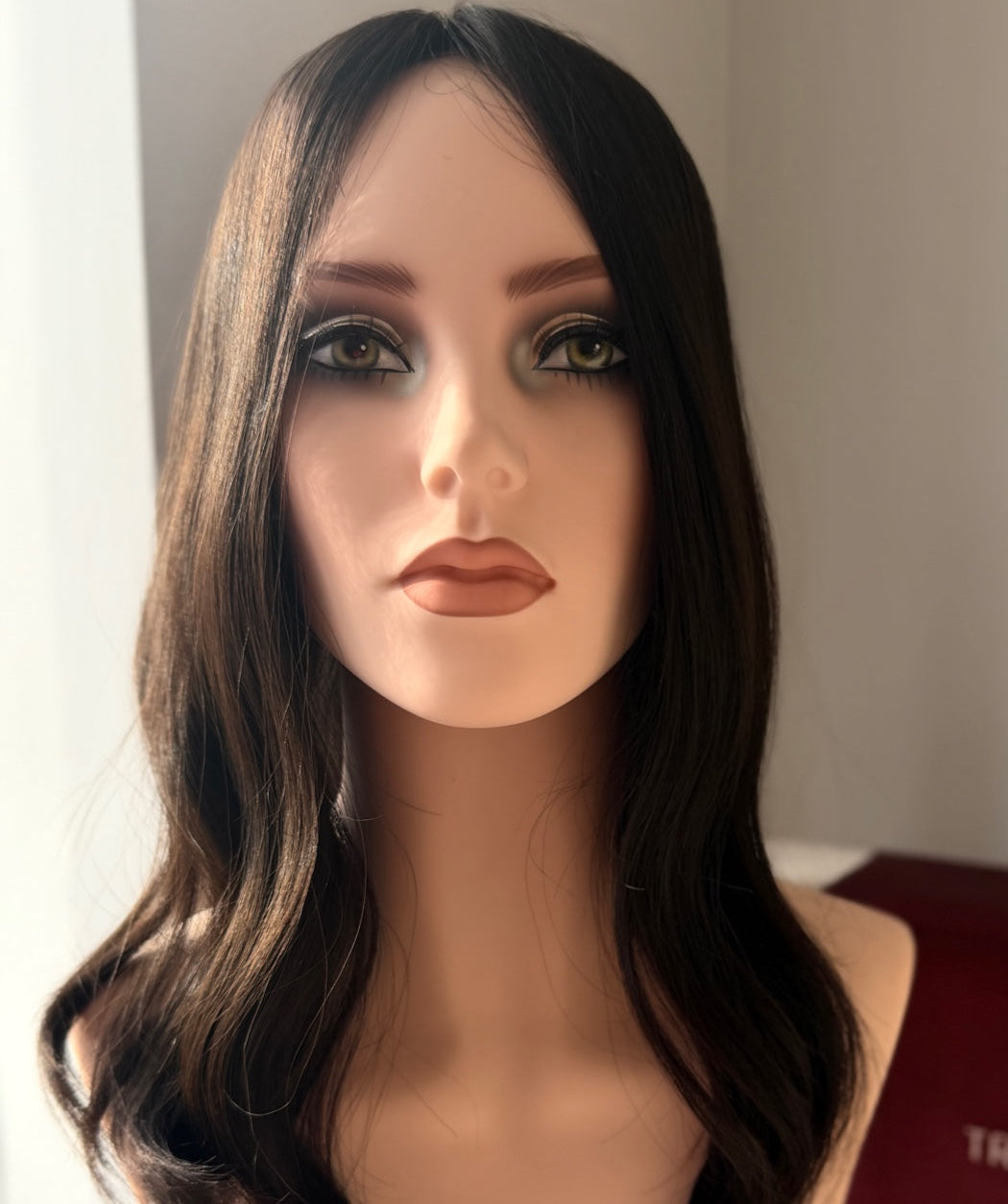 Havana Brown luxury human hair silk base topper by Tresselle London, designed for natural crown density, discreet fullness and seamless blending.