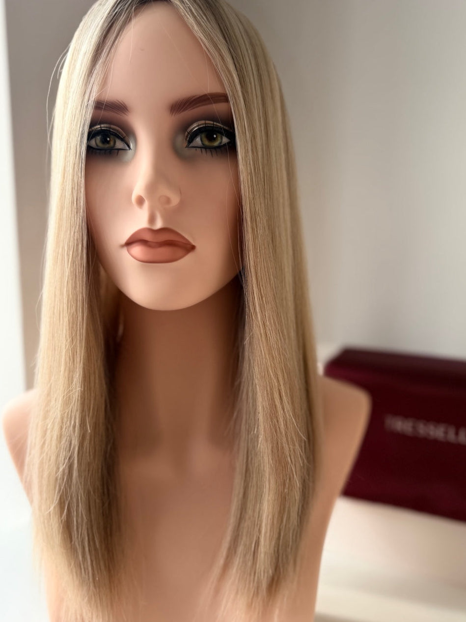 aspen blonde luxury human hair topper by tresselle london