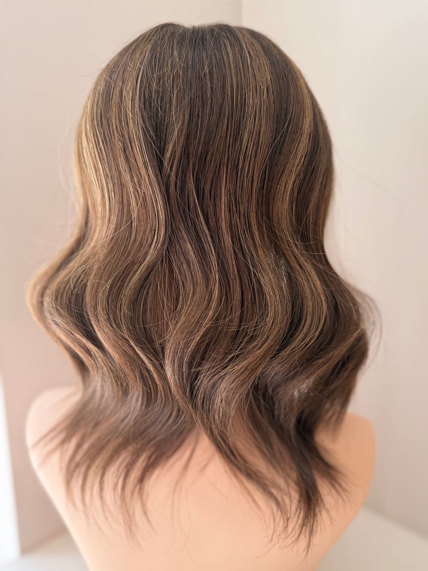 Hazel luxury human hair topper by Tresselle London. Lightweight mono construction for natural volume, effortless wear and a beautifully undetectable finish.