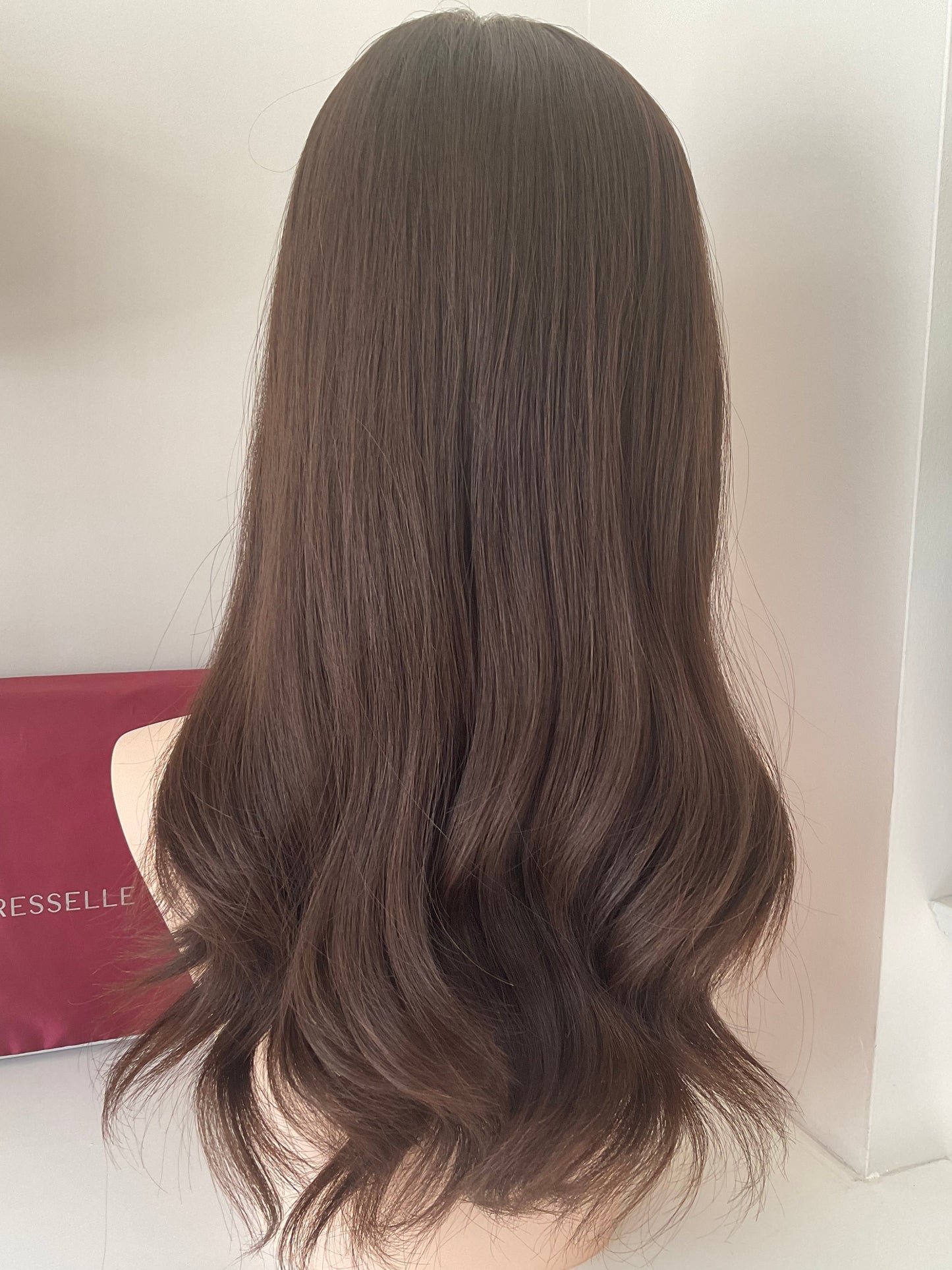 Rio Flame luxury human hair silk base hair topper by Tresselle London, designed for natural crown density, discreet fullness and seamless blending.