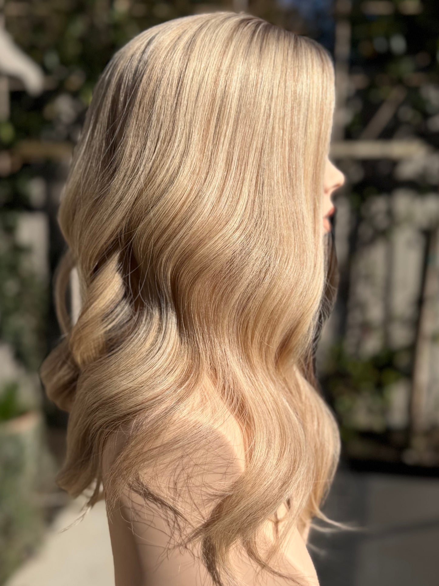 Stockholm Blonde luxury human hair silk base topper by Tresselle London, designed for natural crown density, discreet fullness and seamless blending.