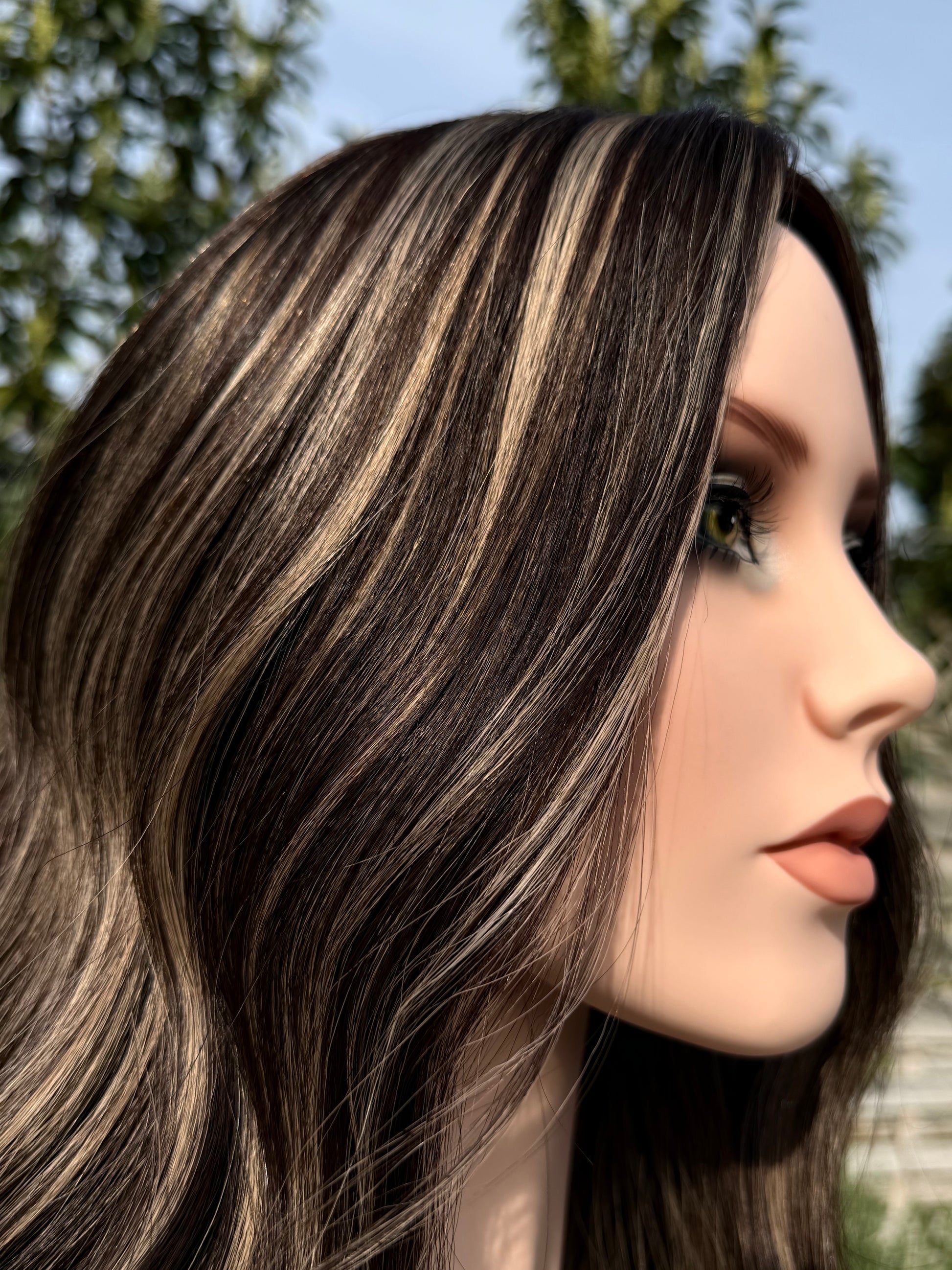 Seville luxury human hair silk base hair topper by Tresselle London, designed for natural crown density, discreet fullness and seamless blending.