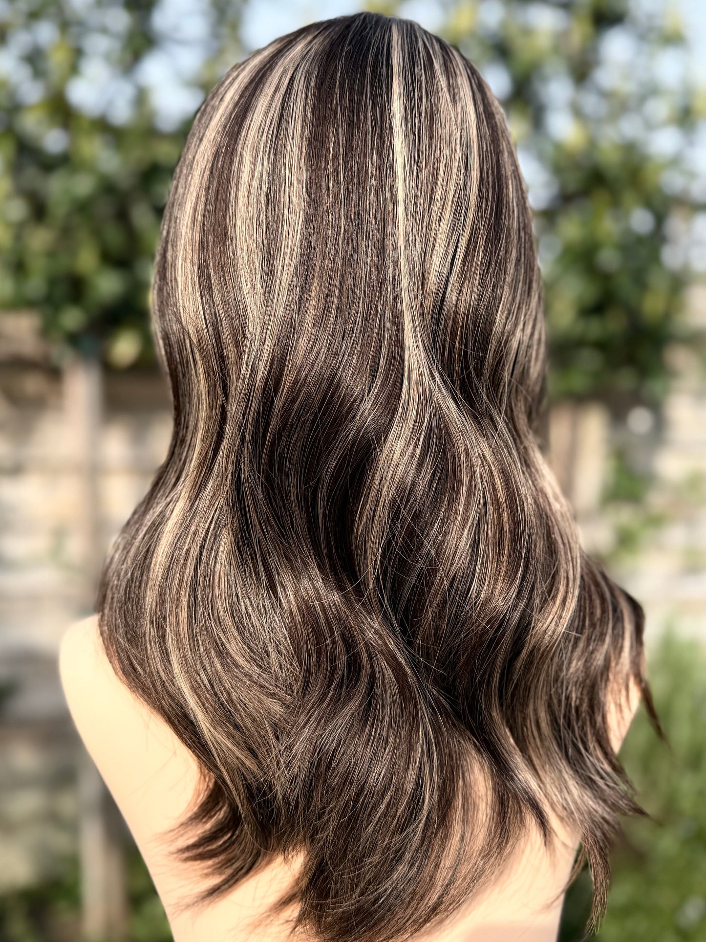 Seville luxury human hair silk base hair topper by Tresselle London, designed for natural crown density, discreet fullness and seamless blending.