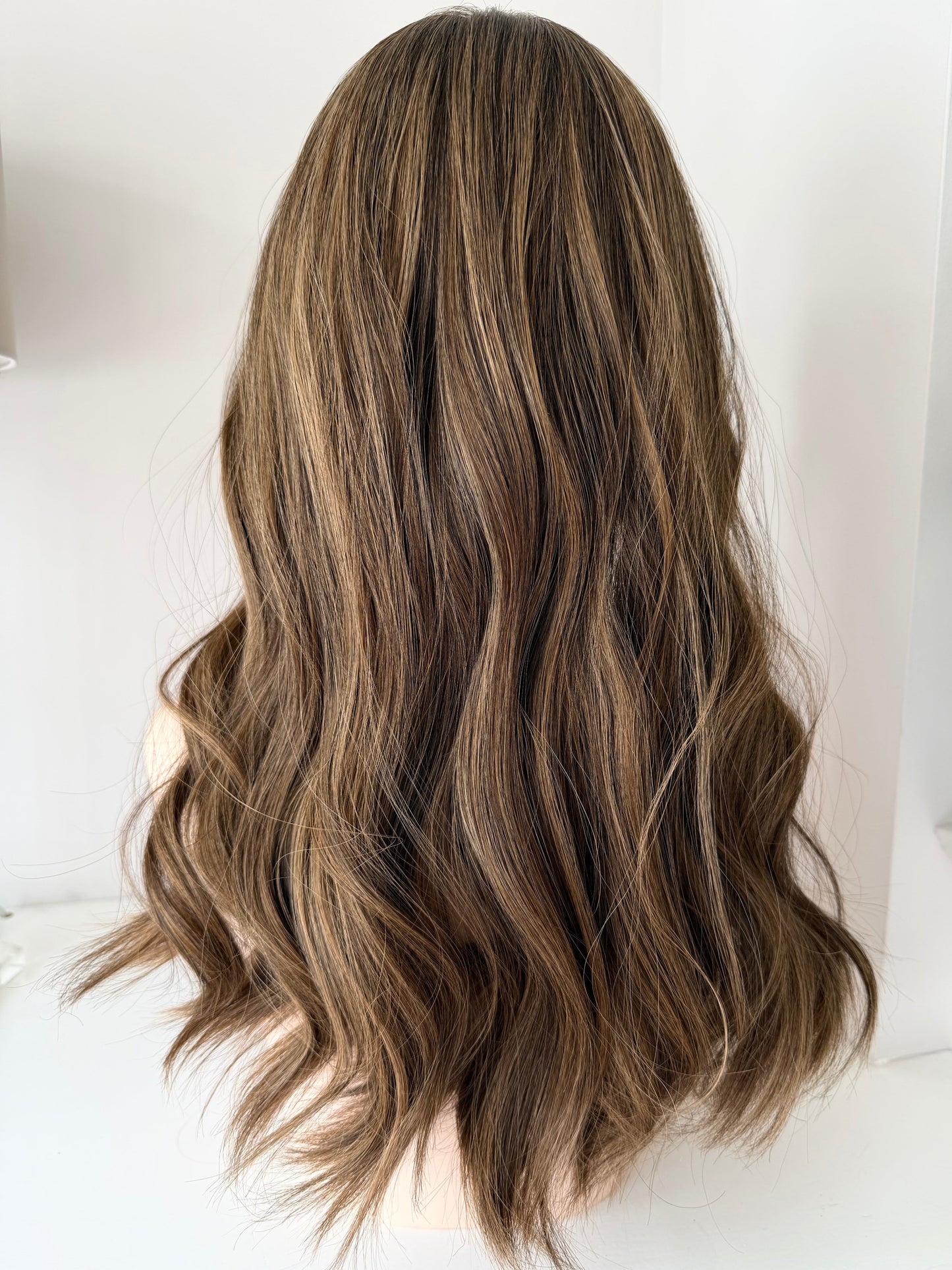 Roma luxury human hair silk base hair topper by Tresselle London, designed for natural crown density, discreet fullness and seamless blending.