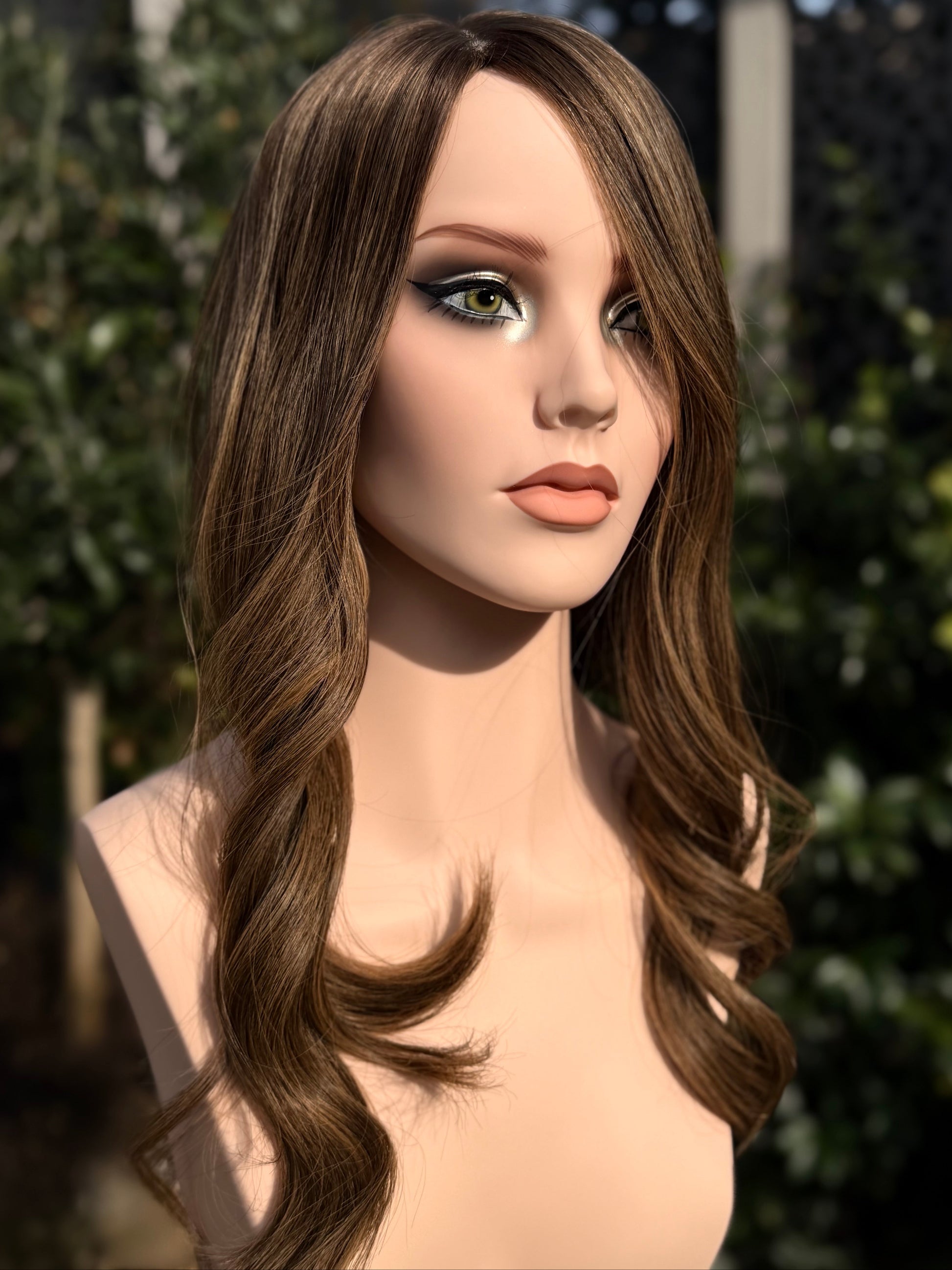 Roma luxury human hair silk base hair topper by Tresselle London, designed for natural crown density, discreet fullness and seamless blending.