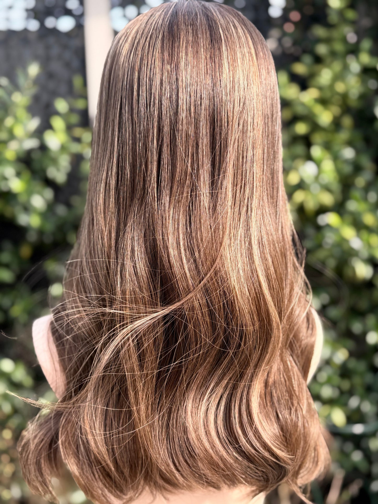 Sorrento Glow luxury human hair silk base hair topper by Tresselle London, designed for natural crown density, discreet fullness and seamless blending.
